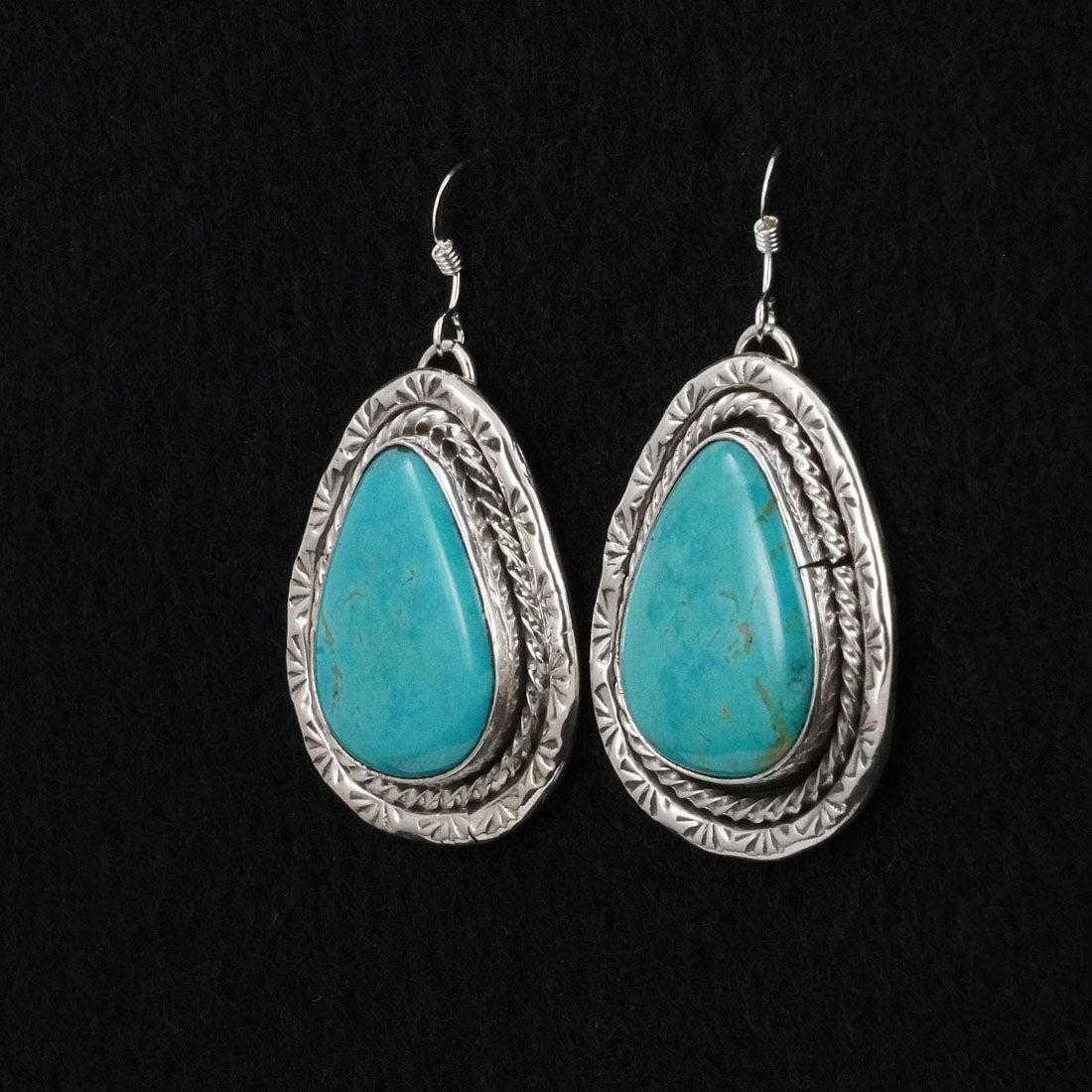 Rena Shelly Turquoise & Sterling Silver Earrings