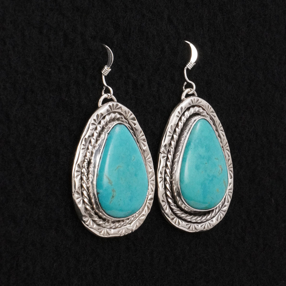Rena Shelly Turquoise & Sterling Silver Earrings