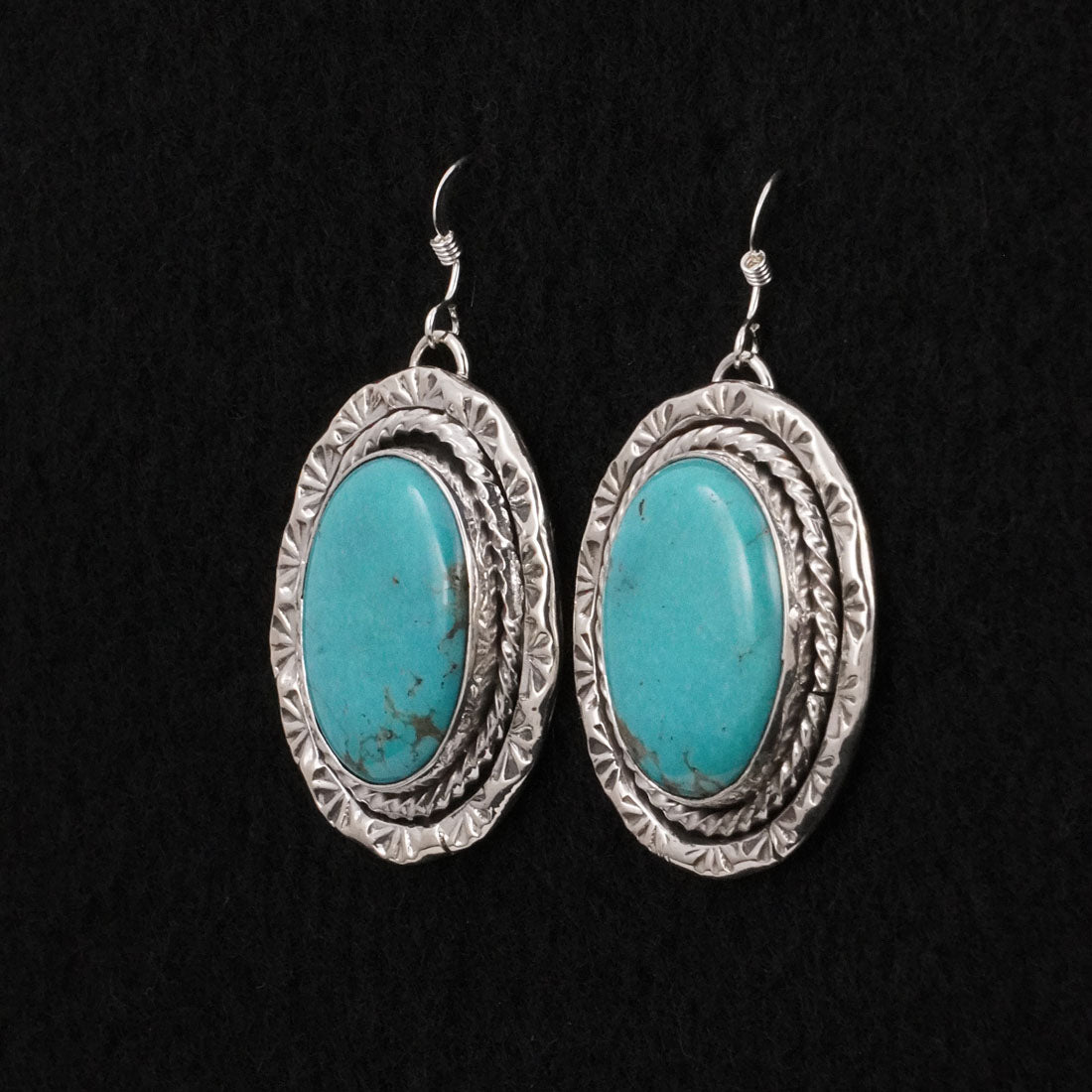 Rena Shelly Turquoise & Sterling Silver Earrings