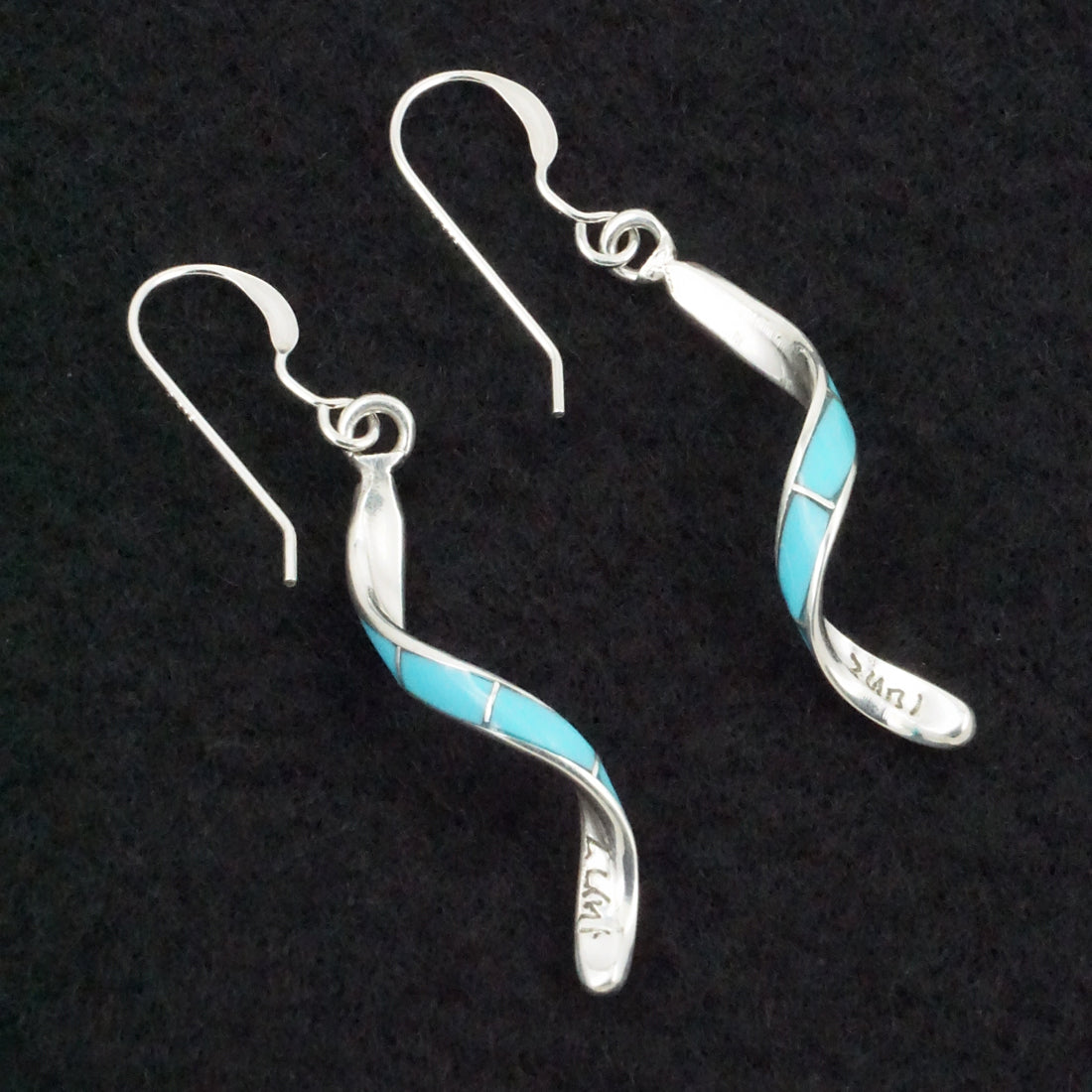 Ira Johnson Turquoise & Sterling Silver Earrings