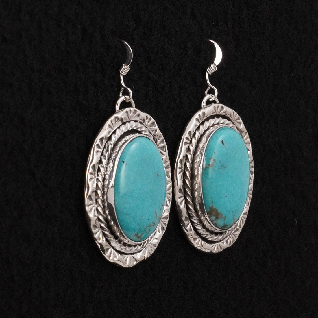Rena Shelly Turquoise & Sterling Silver Earrings