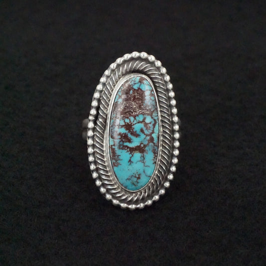 Darrin Livingston Turquoise & Sterling Silver Ring Size 8