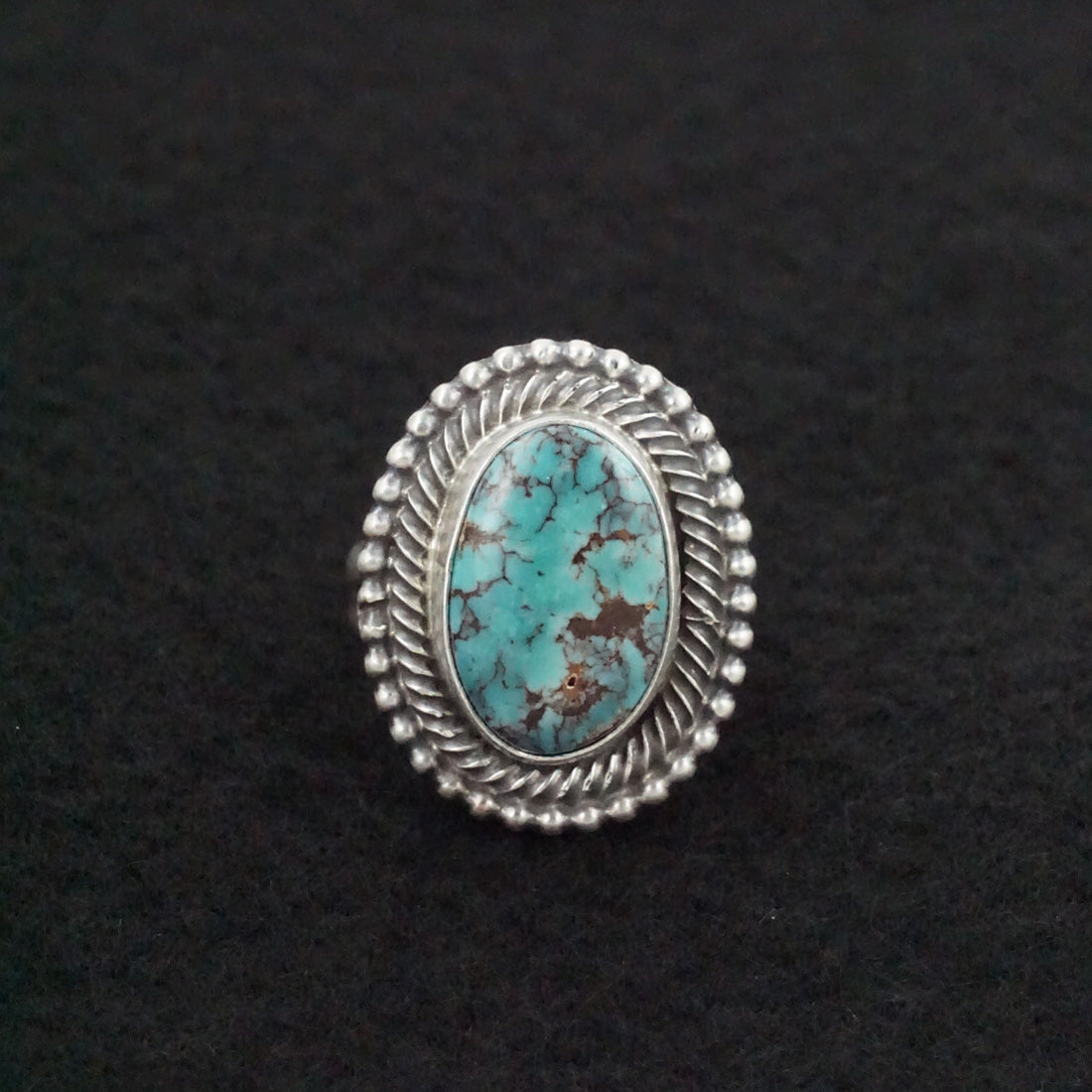 Darrin Livingston Turquoise & Sterling Silver Ring Size 7