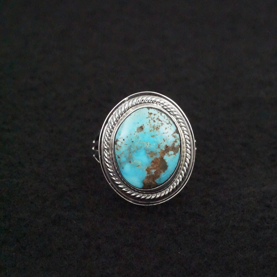 Marita Benally Turquoise & Sterling Silver Ring Size 7