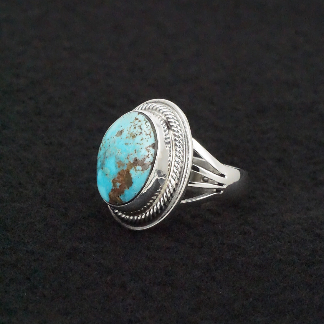 Marita Benally Turquoise & Sterling Silver Ring Size 7