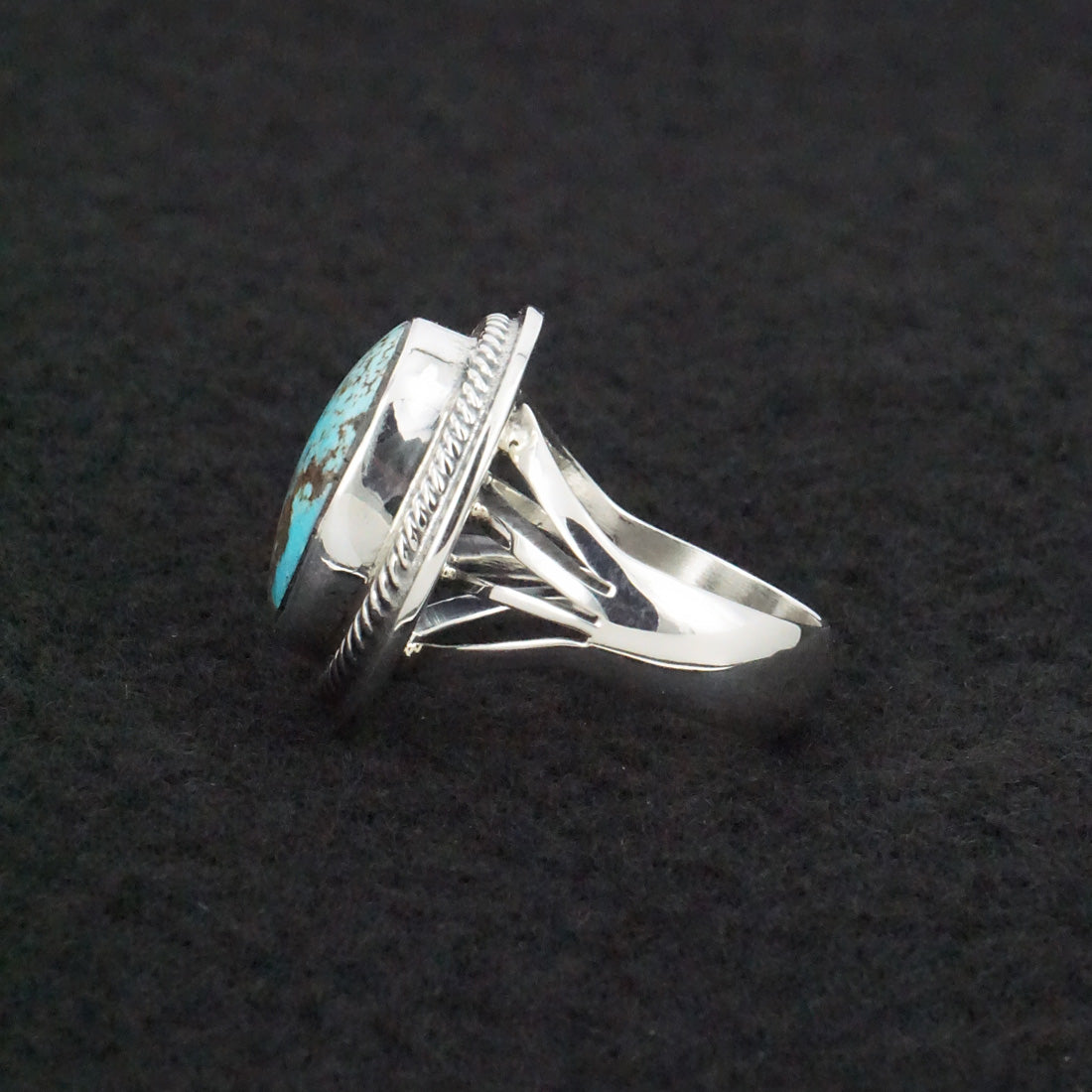 Marita Benally Turquoise & Sterling Silver Ring Size 7