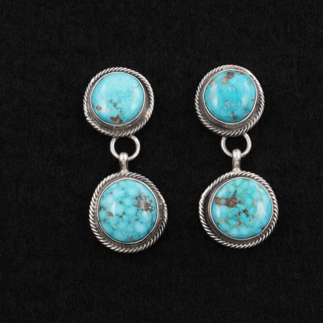 Mark Yazzie Turquoise & Sterling Silver Necklace Set