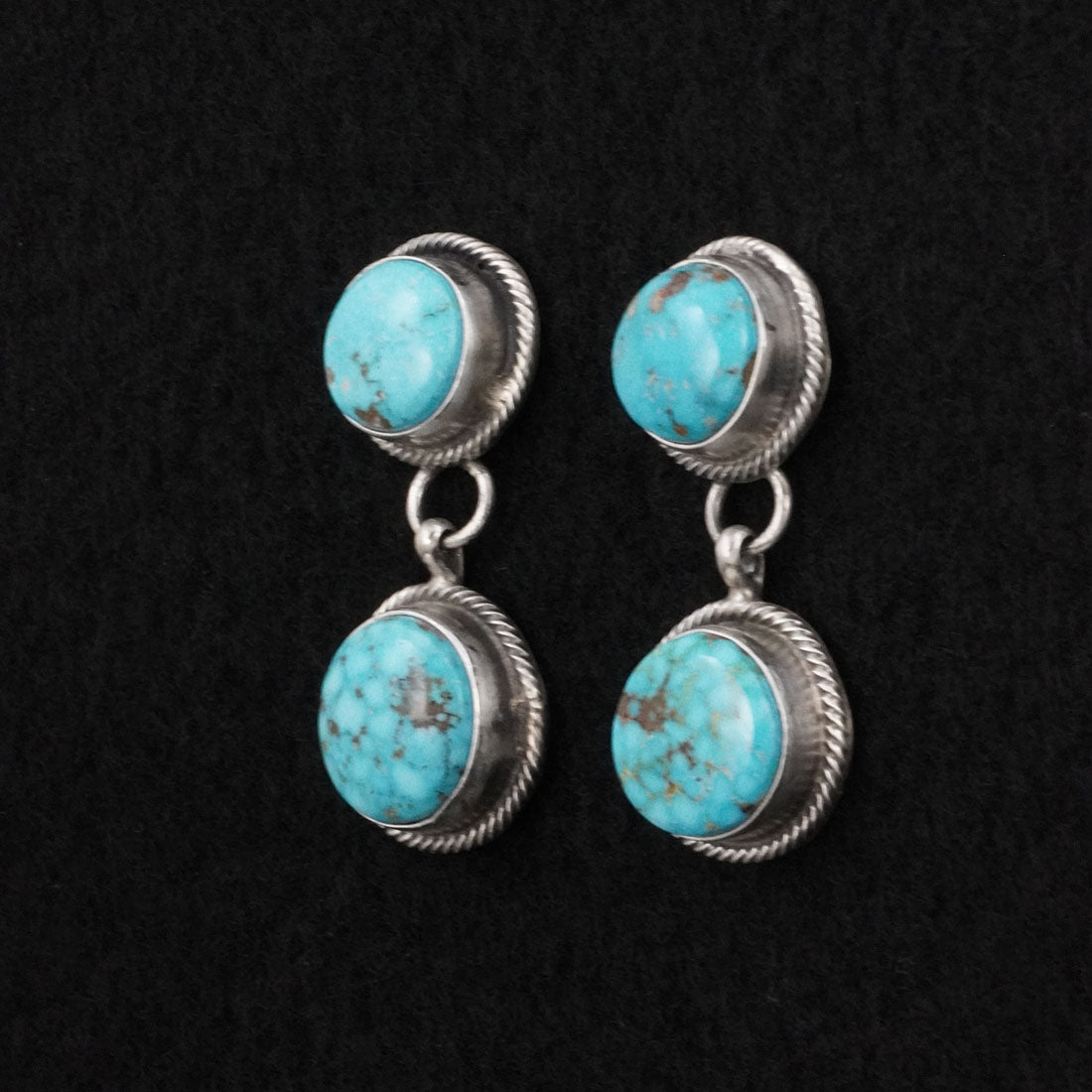Mark Yazzie Turquoise & Sterling Silver Necklace Set