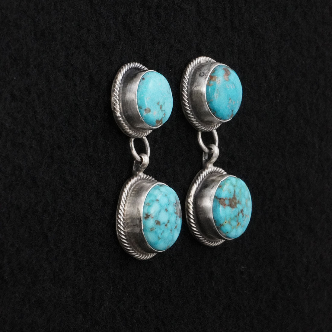 Mark Yazzie Turquoise & Sterling Silver Necklace Set