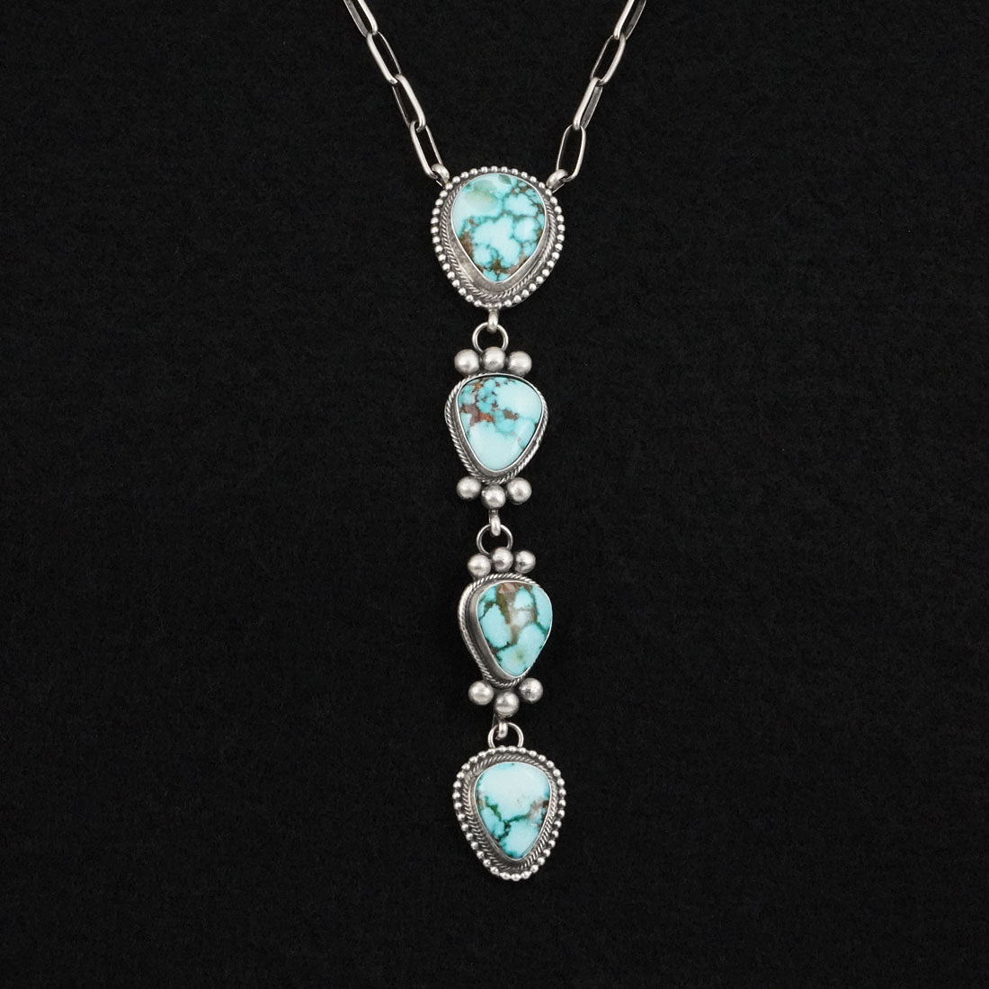 Mark Yazzie Turquoise & Sterling Silver Necklace
