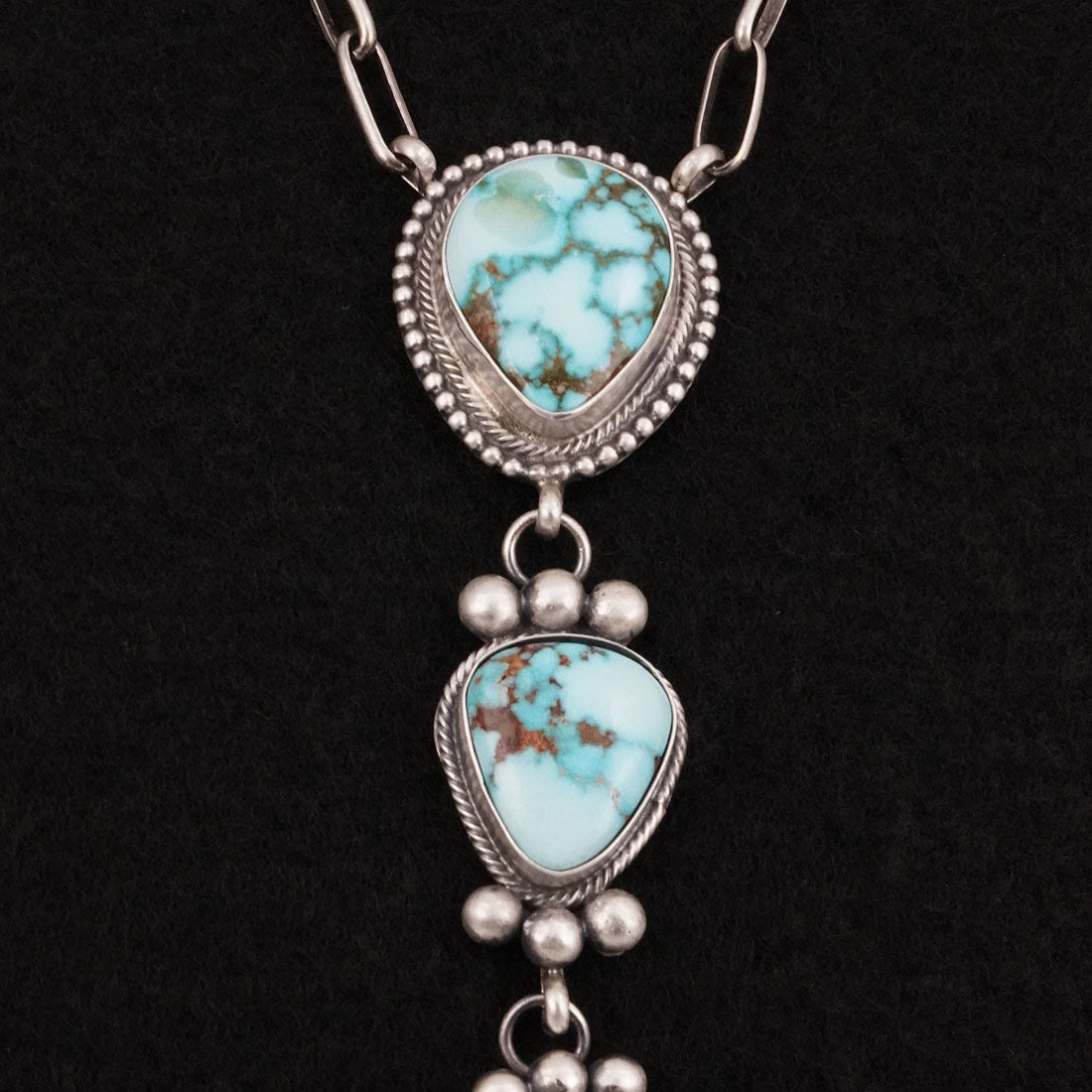Mark Yazzie Turquoise & Sterling Silver Necklace