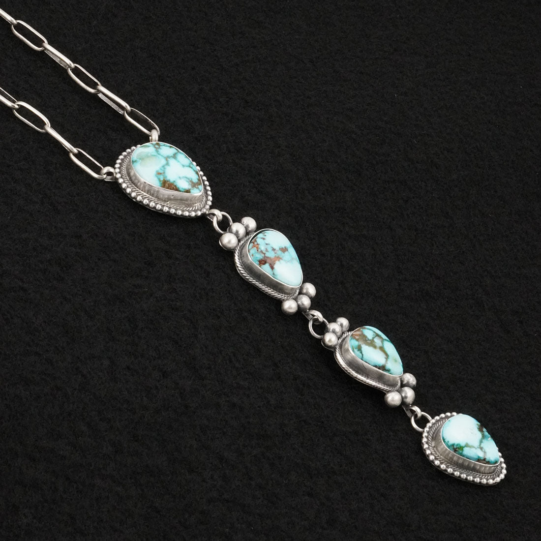 Mark Yazzie Turquoise & Sterling Silver Necklace