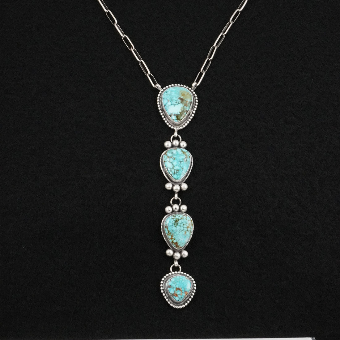 Mark Yazzie Turquoise & Sterling Silver Necklace