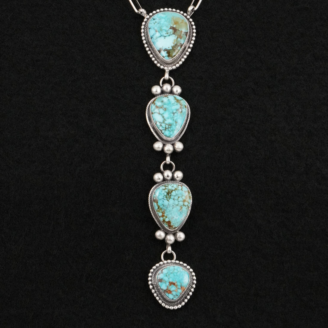Mark Yazzie Turquoise & Sterling Silver Necklace
