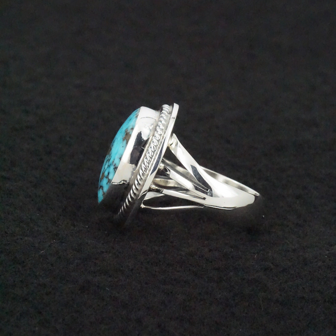 Marita Benally Turquoise & Sterling Silver Ring Size 7