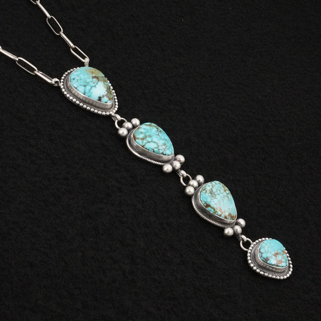 Mark Yazzie Turquoise & Sterling Silver Necklace