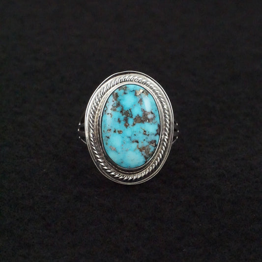 Marita Benally Turquoise & Sterling Silver Ring Size 7