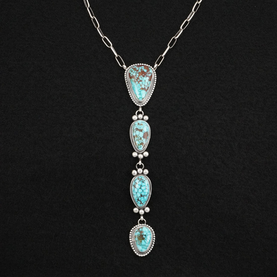 Mark Yazzie Turquoise & Sterling Silver Necklace
