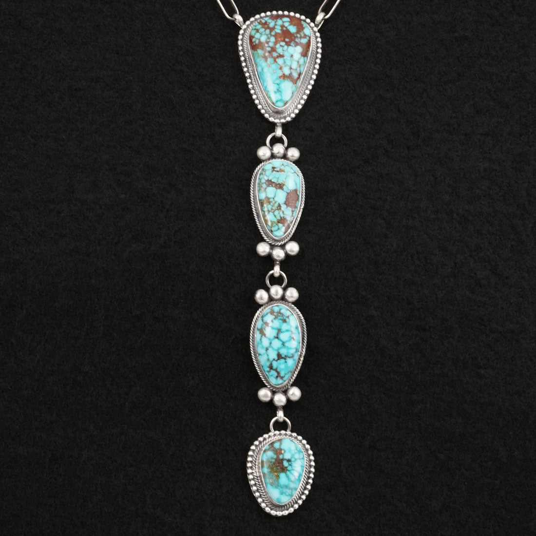 Mark Yazzie Turquoise & Sterling Silver Necklace