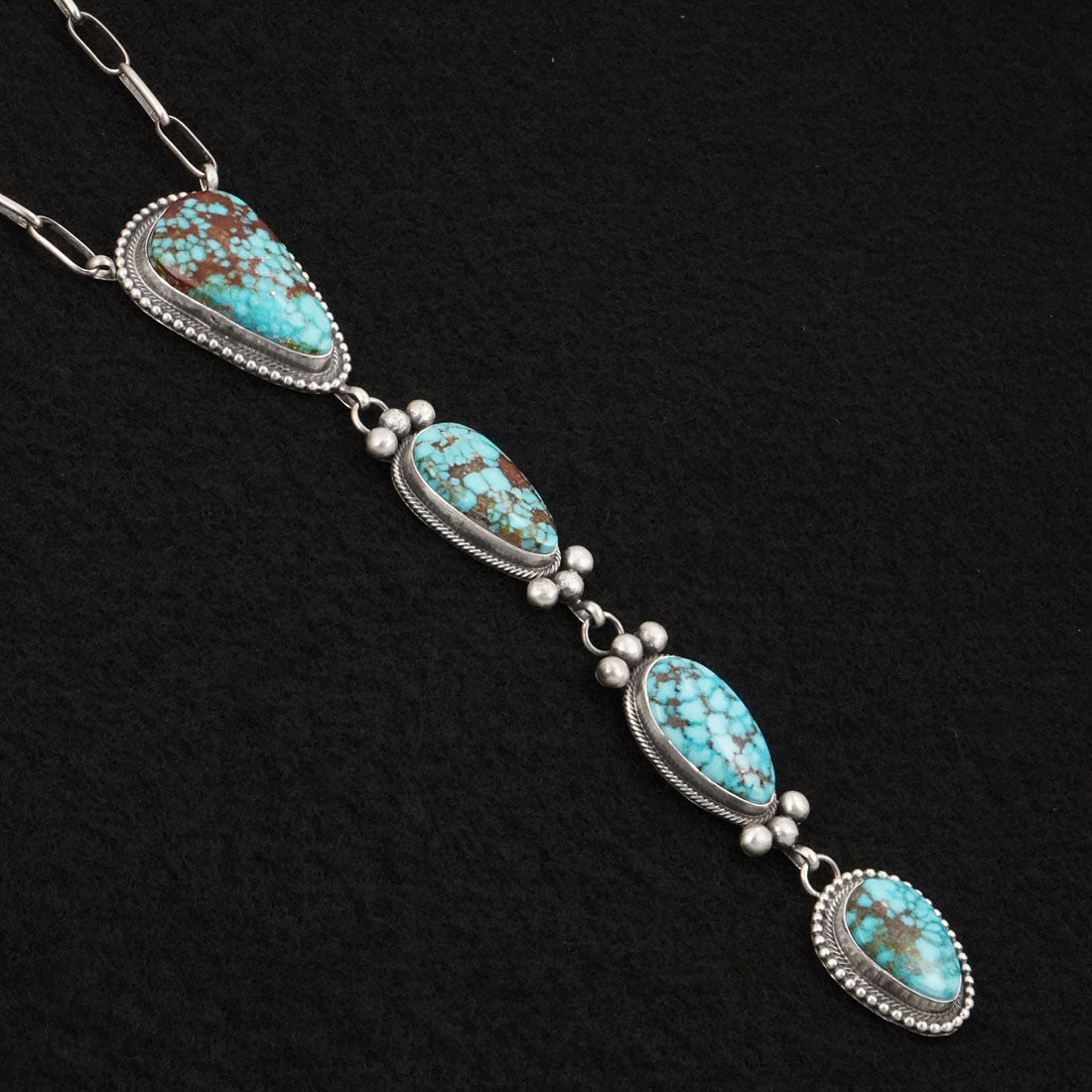 Mark Yazzie Turquoise & Sterling Silver Necklace