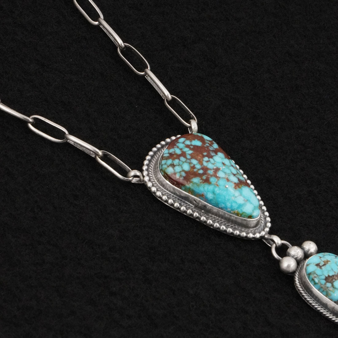 Mark Yazzie Turquoise & Sterling Silver Necklace
