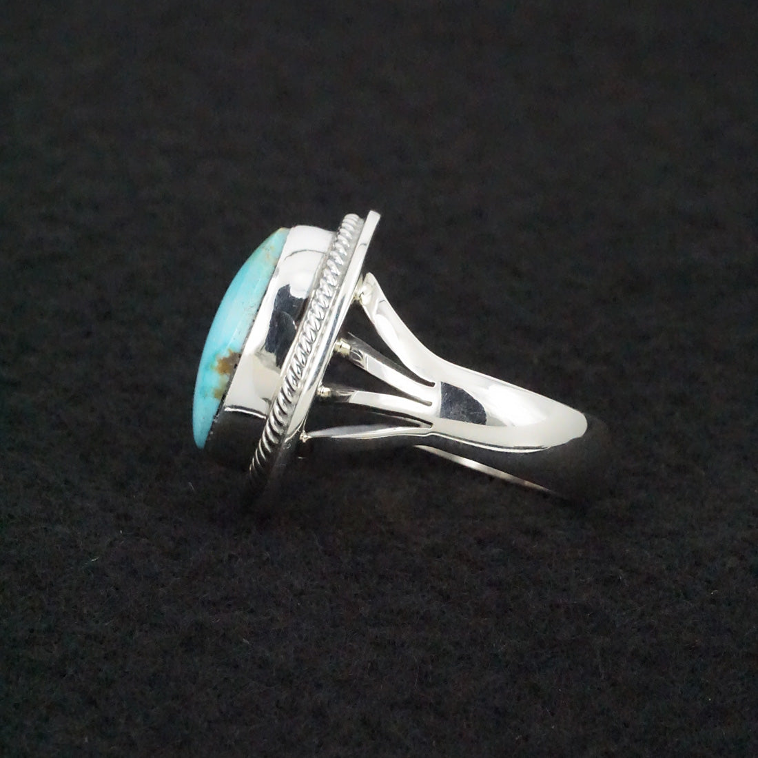 Marita Benally Turquoise & Sterling Silver Ring Size 9