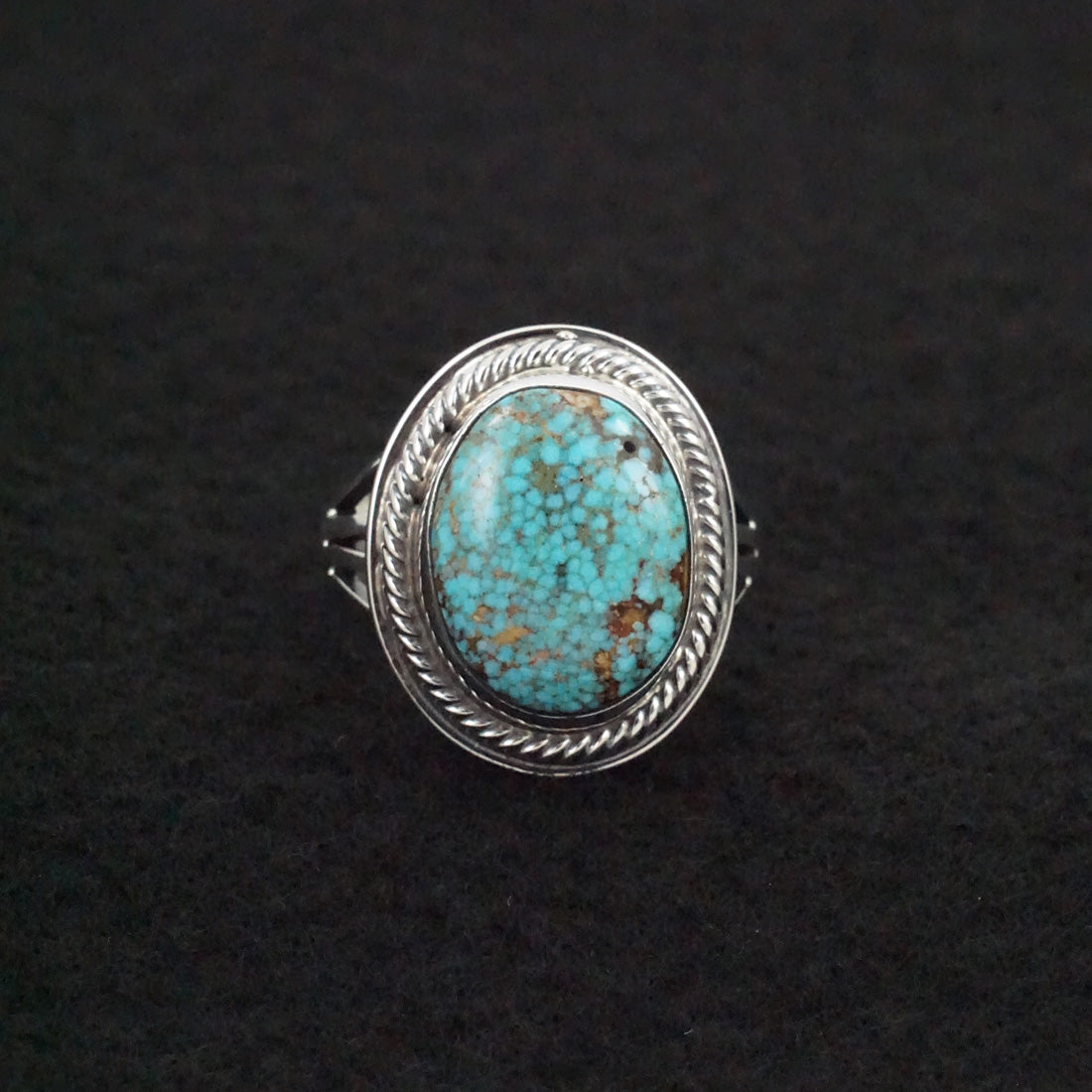 Marita Benally Turquoise & Sterling Silver Ring Size 9