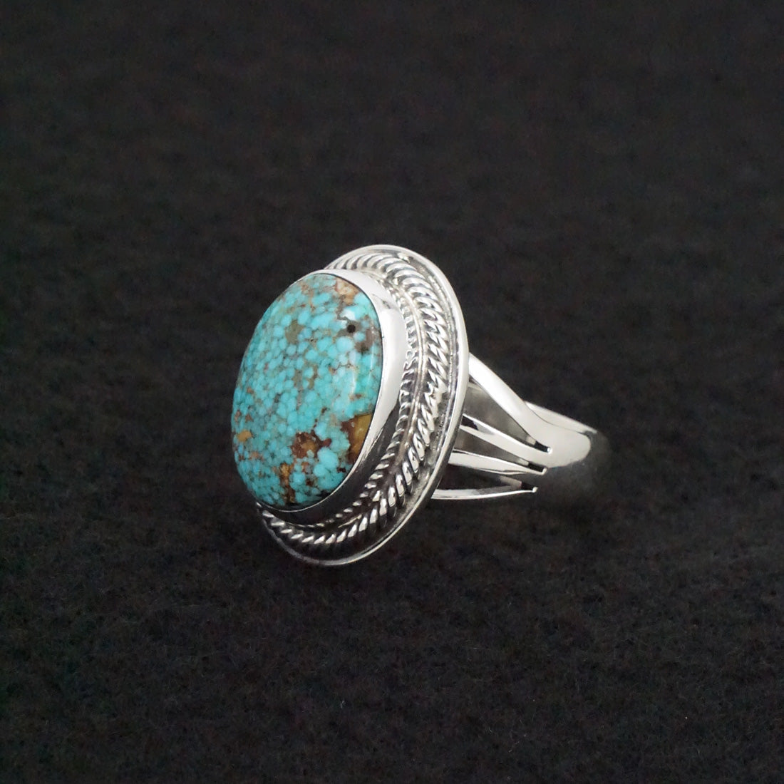 Marita Benally Turquoise & Sterling Silver Ring Size 9