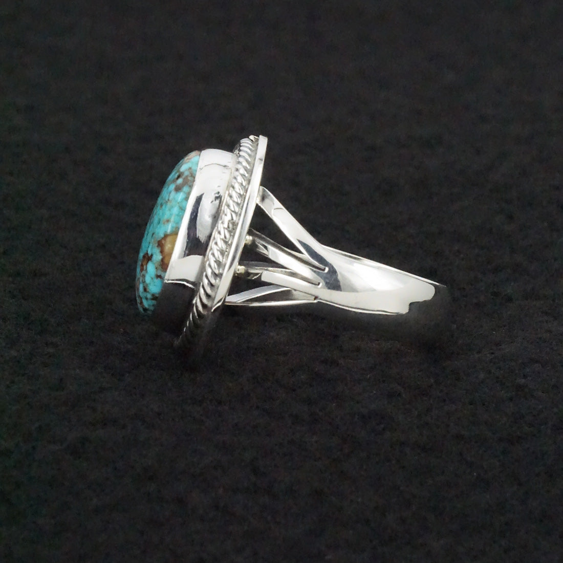 Marita Benally Turquoise & Sterling Silver Ring Size 9