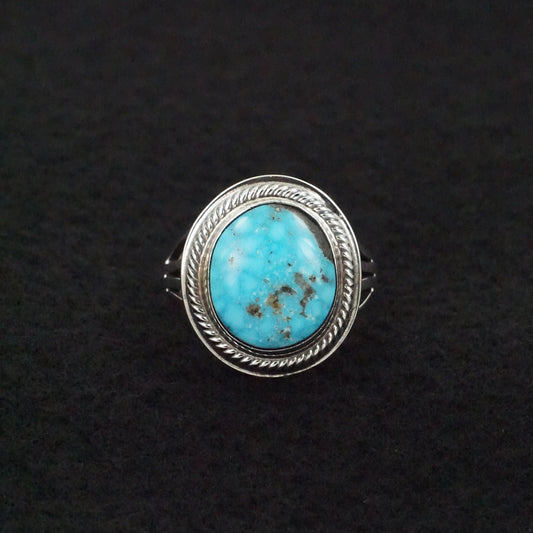 Marita Benally Turquoise & Sterling Silver Ring Size 9