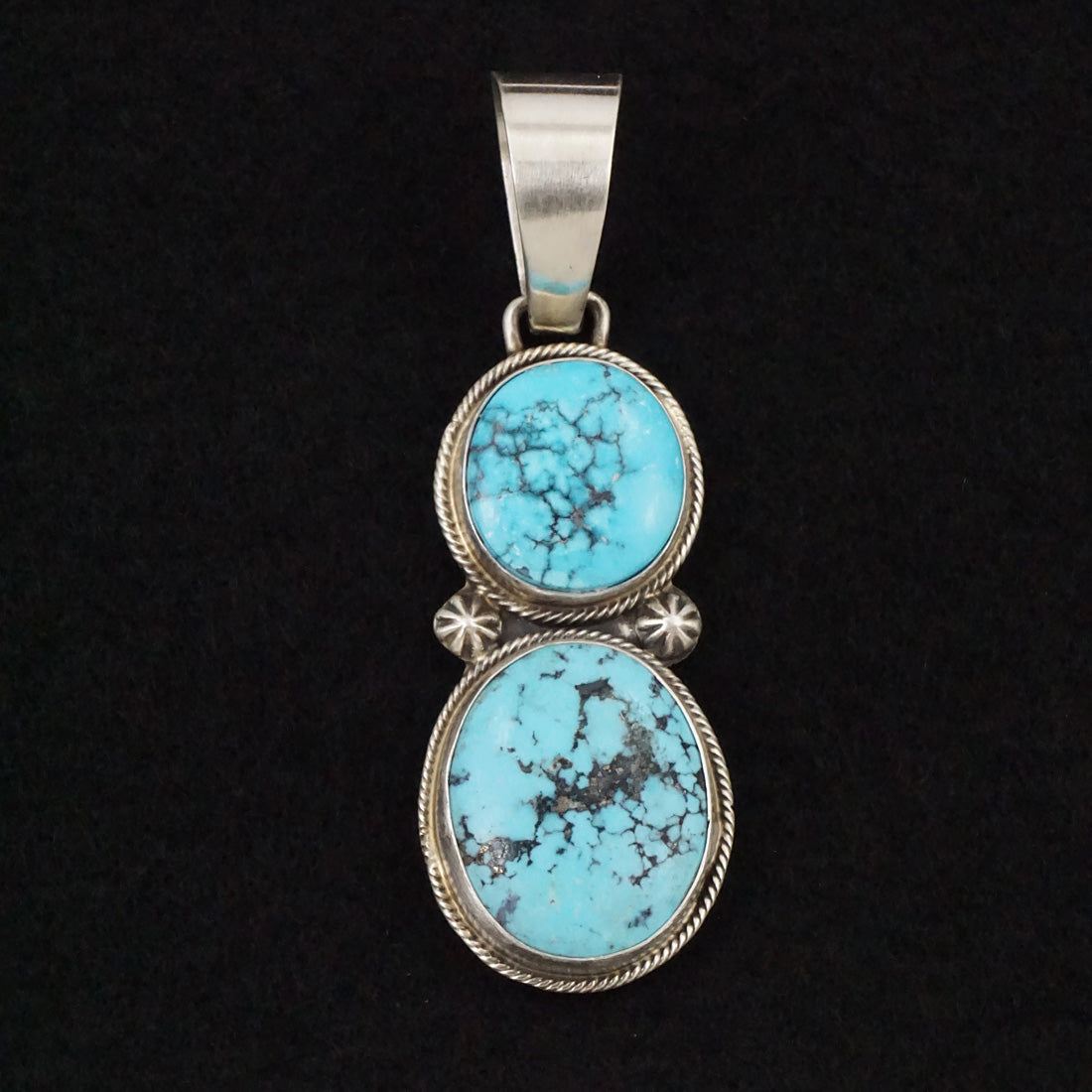 Bobby Johnson Turquoise & Sterling Silver Pendant