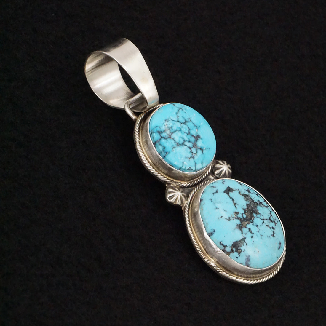 Bobby Johnson Turquoise & Sterling Silver Pendant