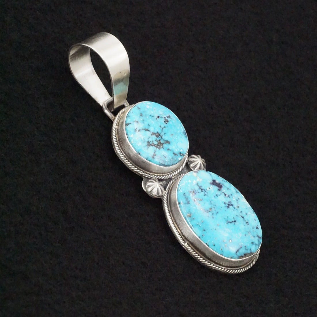 Bobby Johnson Turquoise & Sterling Silver Pendant