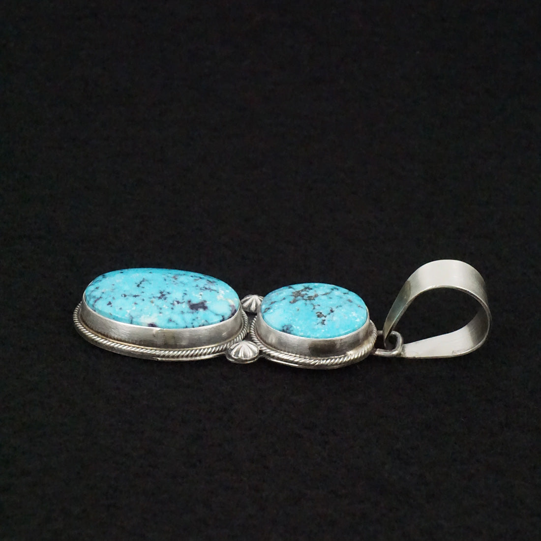 Bobby Johnson Turquoise & Sterling Silver Pendant