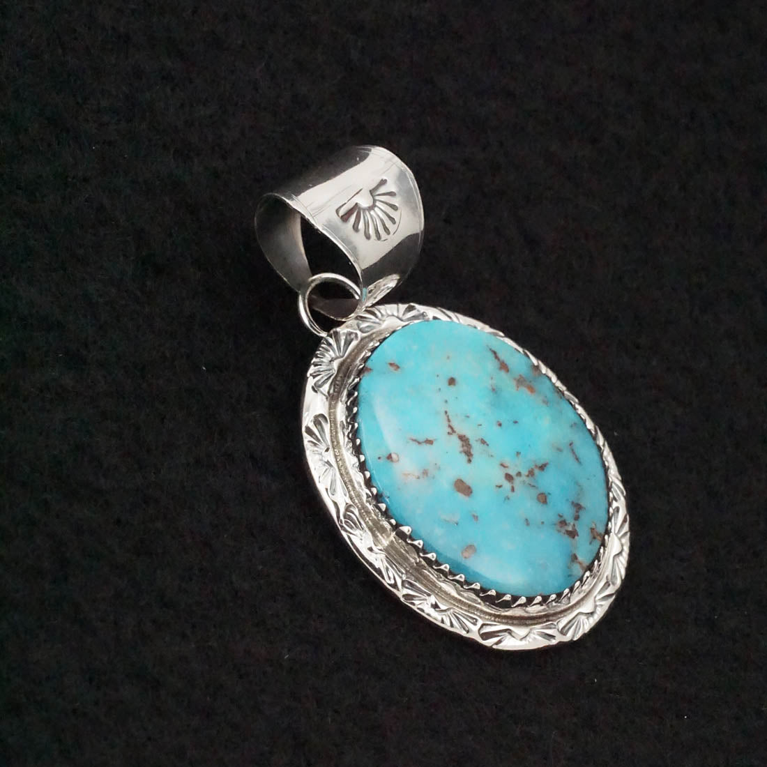 Ernest Hawthorne Turquoise & Sterling Silver Pendant