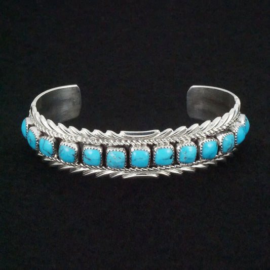 Anthony Brown Turquoise & Sterling Silver Bracelet