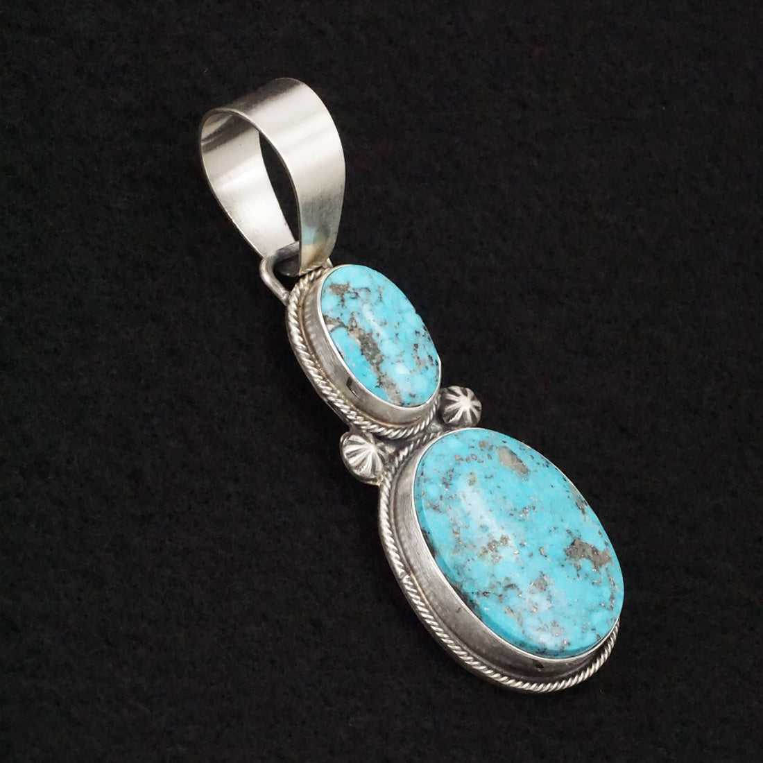 Bobby Johnson Turquoise & Sterling Silver Pendant