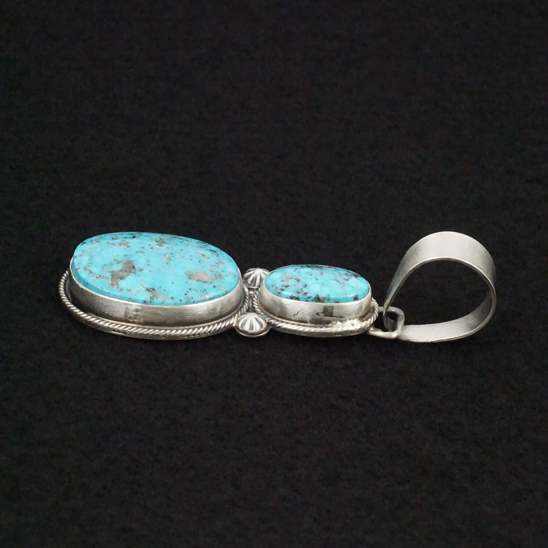 Bobby Johnson Turquoise & Sterling Silver Pendant