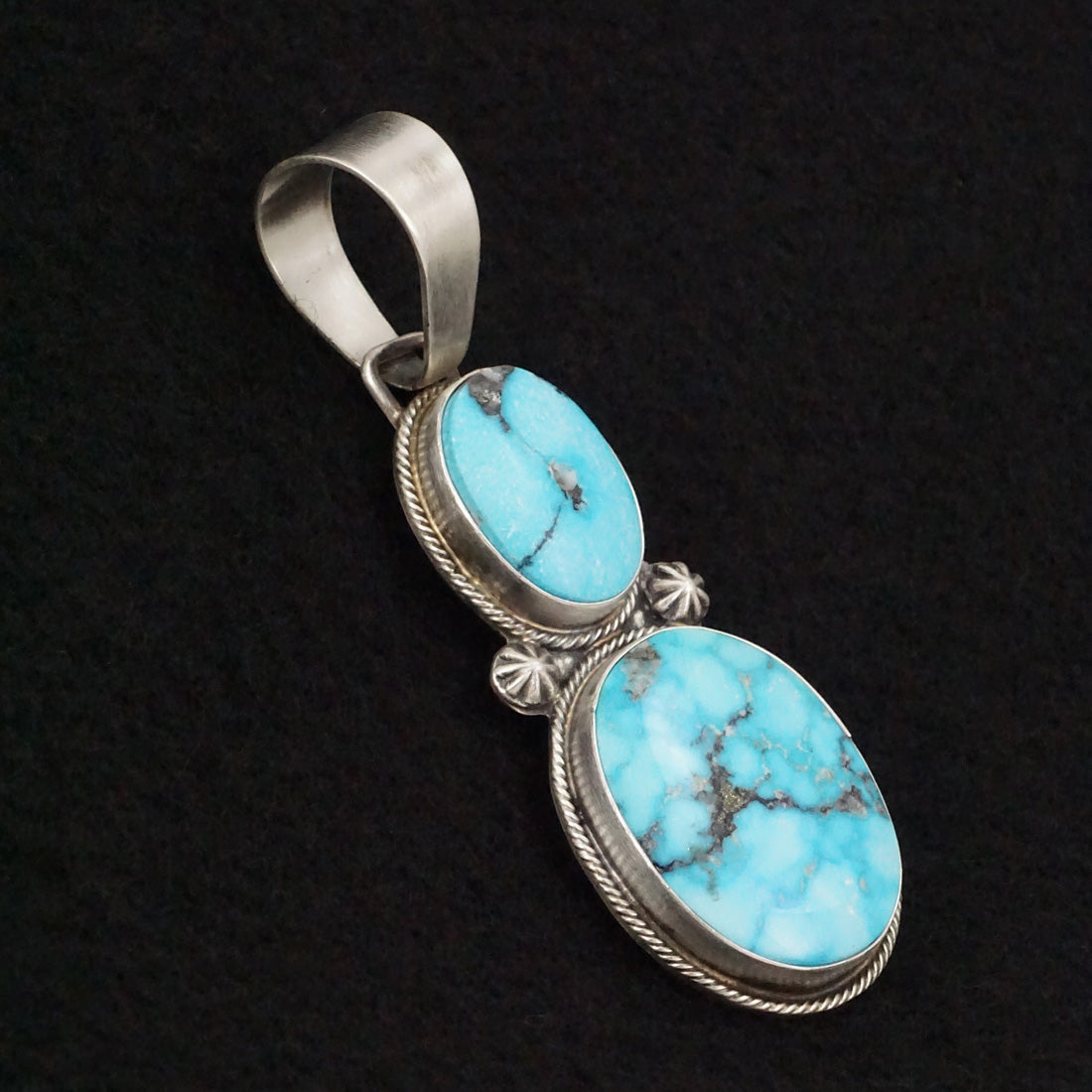 Bobby Johnson Turquoise & Sterling Silver Pendant