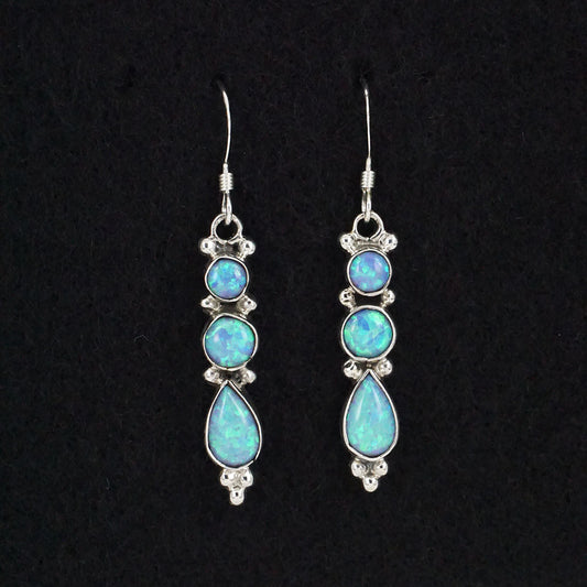 Gary Shorty Opalite & Sterling Silver Earrings