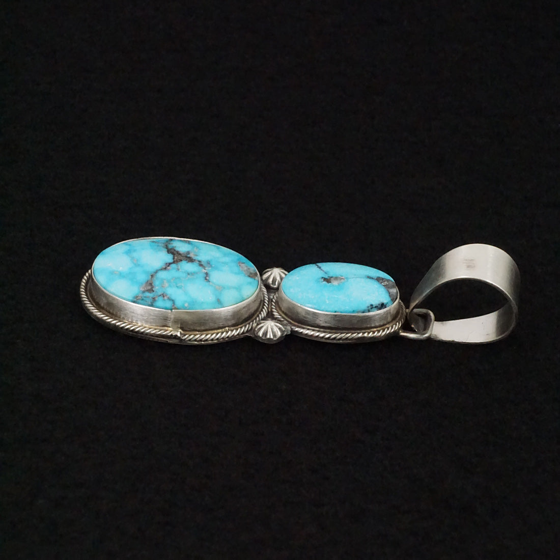 Bobby Johnson Turquoise & Sterling Silver Pendant