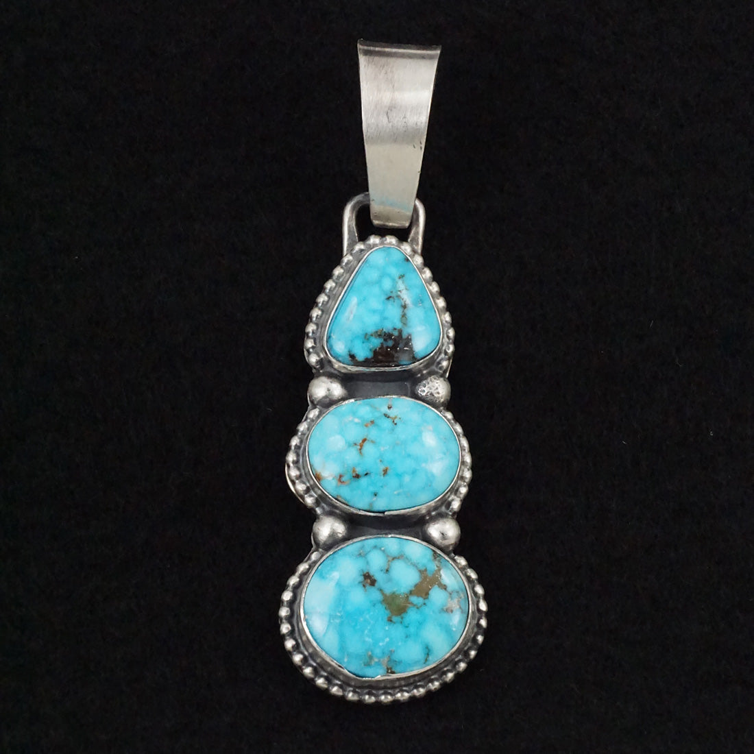 Bobby Johnson Turquoise & Sterling Silver Pendant