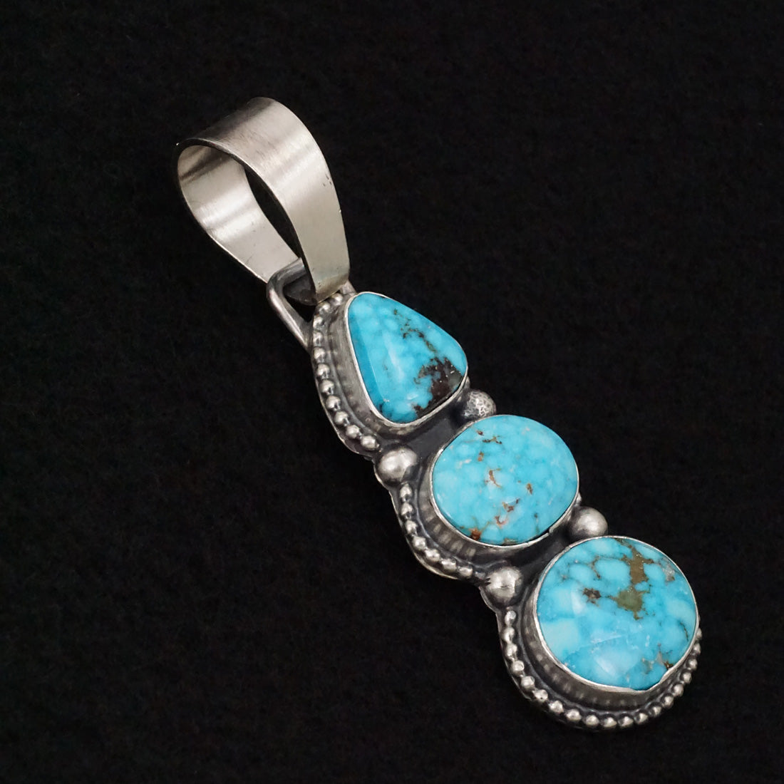 Bobby Johnson Turquoise & Sterling Silver Pendant