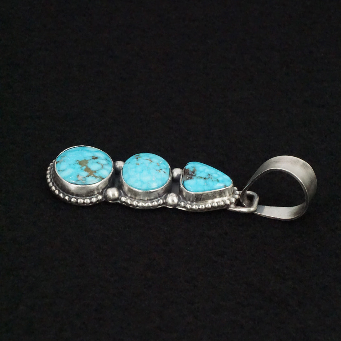 Bobby Johnson Turquoise & Sterling Silver Pendant