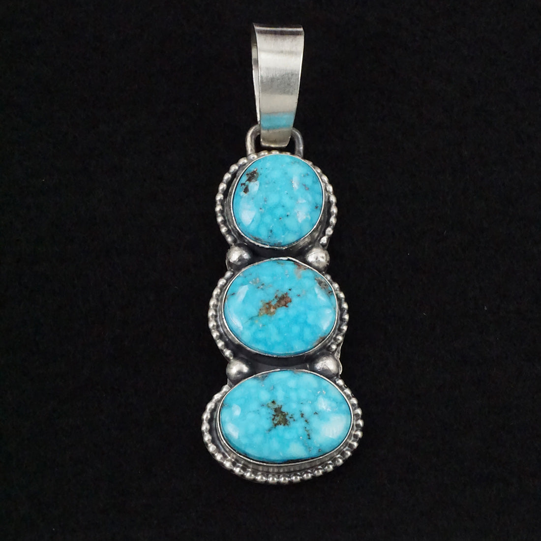 Bobby Johnson Turquoise & Sterling Silver Pendant