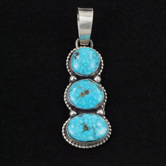 Bobby Johnson Turquoise & Sterling Silver Pendant