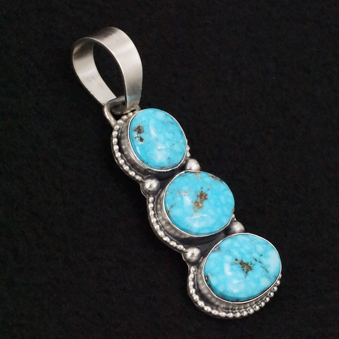 Bobby Johnson Turquoise & Sterling Silver Pendant