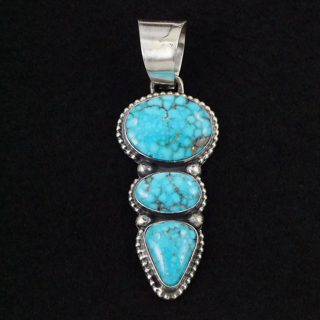 Bobby Johnson Turquoise & Sterling Silver Pendant