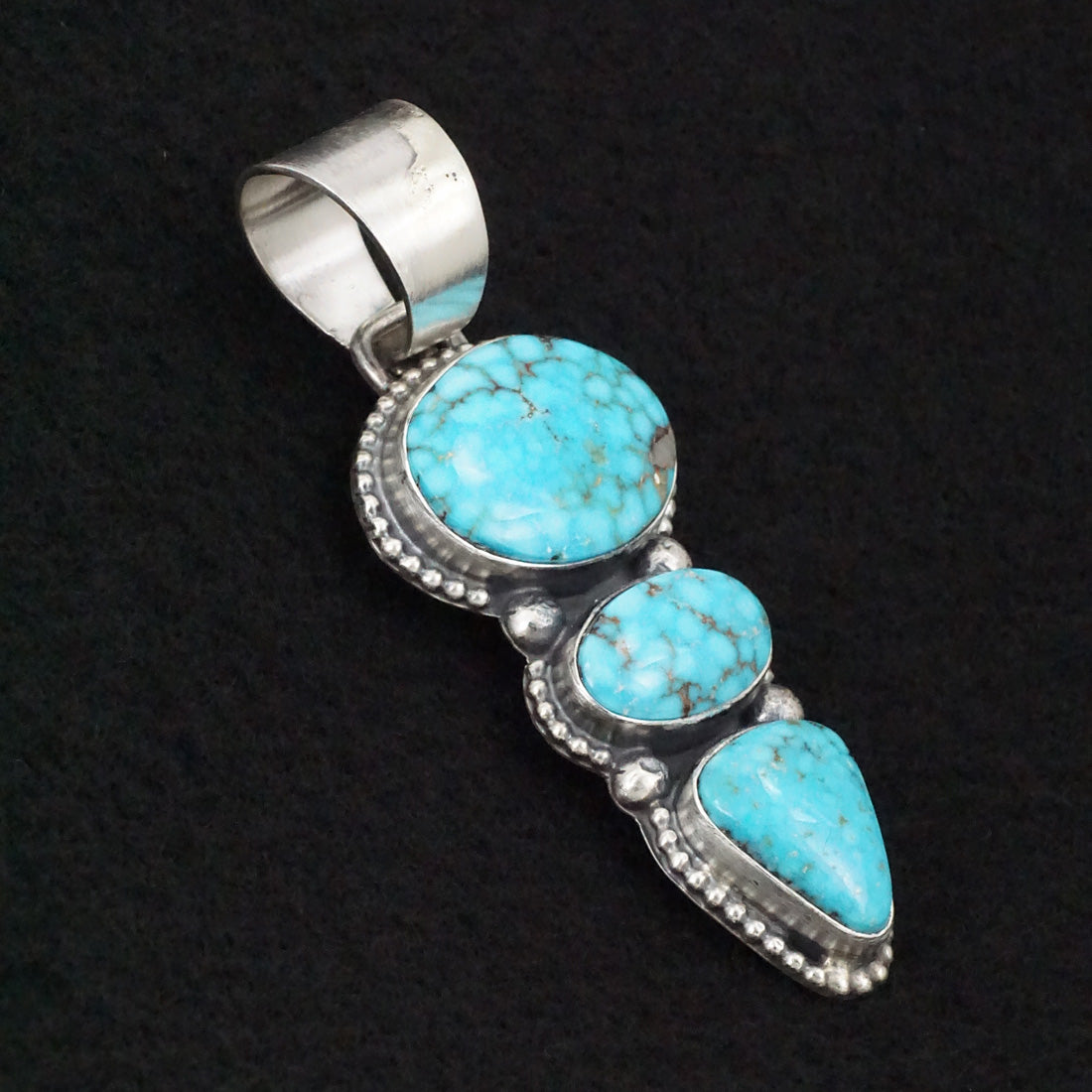 Bobby Johnson Turquoise & Sterling Silver Pendant