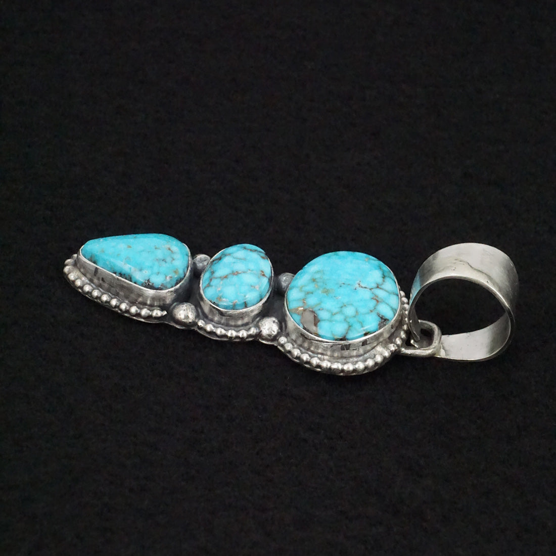 Bobby Johnson Turquoise & Sterling Silver Pendant